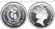 Продать Монеты Австралия 1 доллар 1990 Серебро
