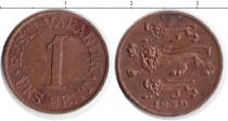 Продать Монеты Эстония 1 сенти 1939 Медь
