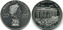 Продать Монеты Уганда 1000 шиллингов 2000 Медно-никель