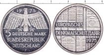 Продать Монеты Германия 5 марок 1975 Серебро