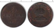 Продать Монеты Италия 5 сентесим 1822 Медь