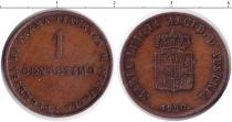 Продать Монеты Парма 1 сентесимо 1830 Медь
