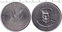 Продать Монеты Тонга 2 панга 1980 Медно-никель