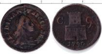 Продать Монеты Сицилия 9 кавалли 1790 Медь