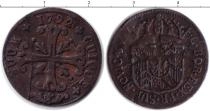 Продать Монеты Швейцария 1 батзен 1792 Медь