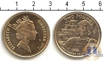 Продать Монеты Гибралтар 2 фунта 1992 Медно-никель