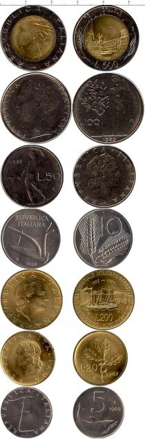 Продать Подарочные монеты Италия Выпуск 1989 1989 