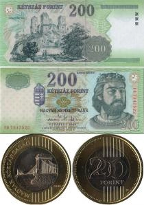 Продать Подарочные монеты Венгрия Банкнота+монета 2009 
