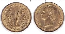 Продать Монеты Западно-Африканский Союз 5 франков 1956 