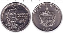 Продать Монеты Куба 1 песо 2002 Медно-никель