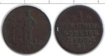 Продать Монеты Ганновер 1 пфенниг 1763 Медь