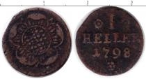 Продать Монеты Липпе-Детмольд 1 геллер 1798 Медь