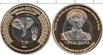 Продать Монеты Кот-д`Ивуар 1 франк 2014 Биметалл