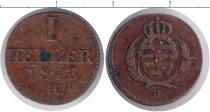 Продать Монеты Саксе-Альтенбург 1 хеллер 1813 Медь