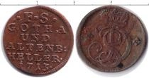 Продать Монеты Саксе-Кобург-Гота 1 хеллер 1713 Медь