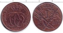 Продать Монеты Вестиндия 1 цент 1905 Медь