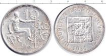 Продать Монеты Чехословакия 10 крон 1931 Серебро