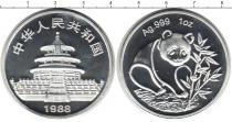 Продать Монеты Китай 1 унция 1988 