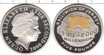 Продать Монеты Гернси 5 фунтов 2000 Серебро