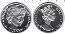 Продать Монеты Гибралтар 1 крона 1991 Серебро