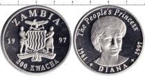 Продать Монеты Замбия 200 квач 1997 Серебро
