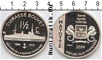 Продать Монеты Майотта 1 1/2 евро 2004 Серебро