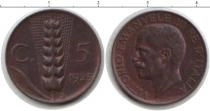 Продать Монеты Италия 5 сантим 1923 Медь