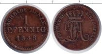 Продать Монеты Биркенфельд 1 пфенниг 1848 Медь