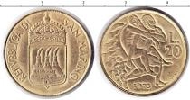 Продать Монеты Ватикан 20 лир 1973 