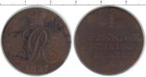 Продать Монеты Ганновер 4 пфеннига 1827 Медь