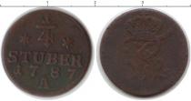 Продать Монеты Фрисландия 1/4 стюбера 1787 Медь