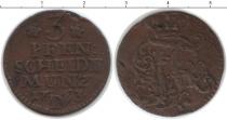 Продать Монеты Фрисландия 3 пфеннига 1763 Медь