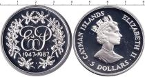 Продать Монеты Каймановы острова 5 долларов 1987 Серебро