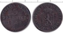 Продать Монеты Рейсс 3 пфеннига 1855 Медь