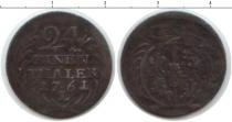 Продать Монеты Пруссия 1/24 талера 1761 Медь