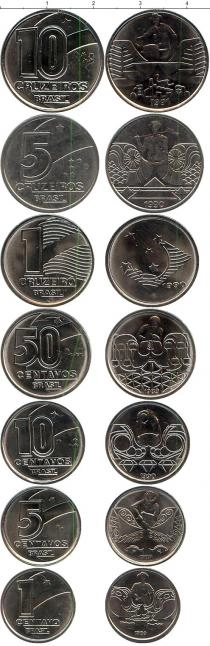 Продать Наборы монет Бразилия Бразилия 1989-1991 0 Медно-никель