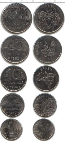 Продать Наборы монет Бразилия Бразилия 1979-1984 0 Медно-никель