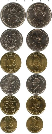 Продать Наборы монет Заир Заир 1976-1988 0 