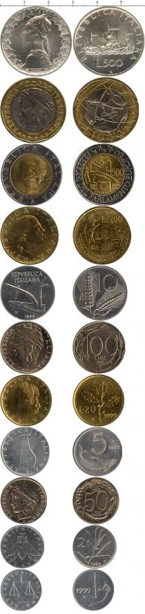 Продать Наборы монет Италия Италия 1999 1999 