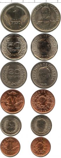 Продать Наборы монет Колумбия Колумбия 1967-1979 0 