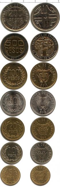 Продать Наборы монет Колумбия Колумбия 1990-2011 0 