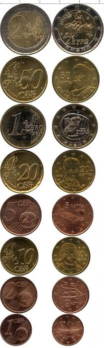 Продать Наборы монет Греция Евронабор 2002- 2006 г, 0 