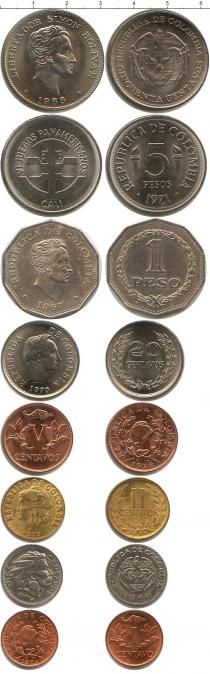 Продать Наборы монет Колумбия Колумбия 1952-1978 0 