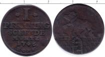 Продать Монеты Анхальт 1 пфенниг 1746 Медь
