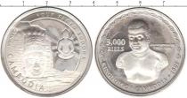 Продать Монеты Камбоджа 3000 риель 2001 Серебро