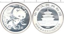 Продать Монеты Китай 3 юаня 2007 Серебро