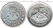 Продать Монеты Словения 500 толаров 1993 Серебро