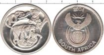 Продать Монеты ЮАР 10 центов 2004 Серебро