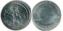 Продать Монеты США 25 центов 2012 Сталь покрытая никелем