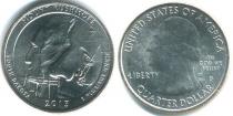 Продать Монеты США 25 центов 2013 Сталь покрытая никелем